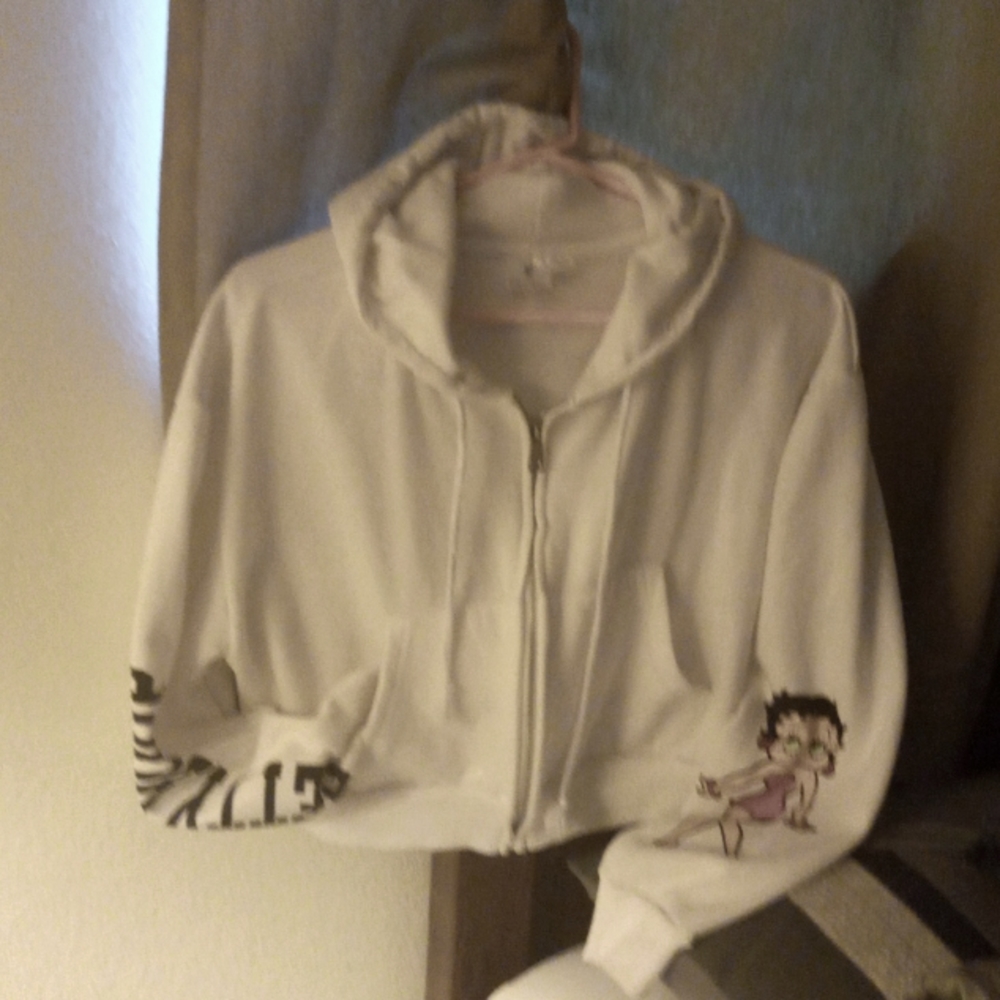 large Betty Boop crop top sweater